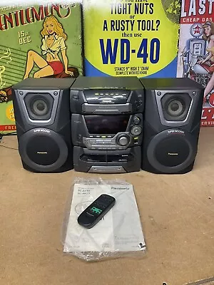 Panasonic SA-AK25 Hifi System And Speakers 5 CD Changer - Pick Up Only Southend • £45