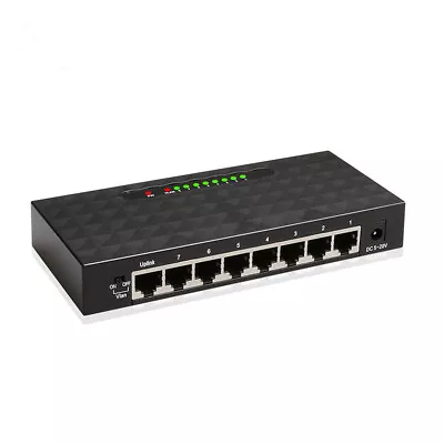 8Port 1000M Gigabit Network Switch Ethernet Smart Switcher HighPerformance US/EU • $51.47