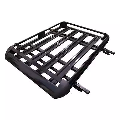 Elora Car Roof Rack Basket Luggage Carrier Vehicle Cargo Rails 160x100cm Black • $149.99