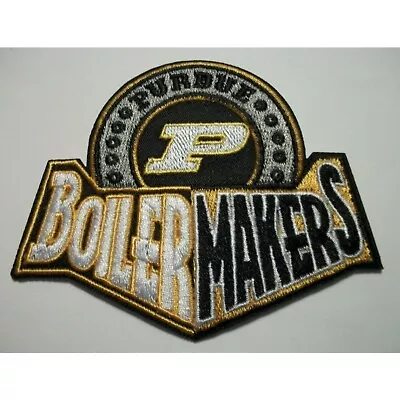 Purdue Boilermakers~Embroidered PATCH~3 1/2  X 2 3/4 ~Iron Or Sew~NCAA~BIG 10 • $4.65