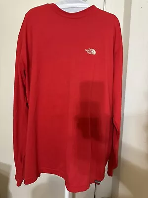 Vintage The North Face Shirt Mens XL Long Sleeve Vapor Wick Red Made In USA 90s • $21.50