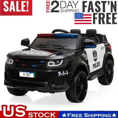 $281.99 • Buy Electric 12V Ride On Police Car Kids SUV Toys Music Light Horn + Remote Control