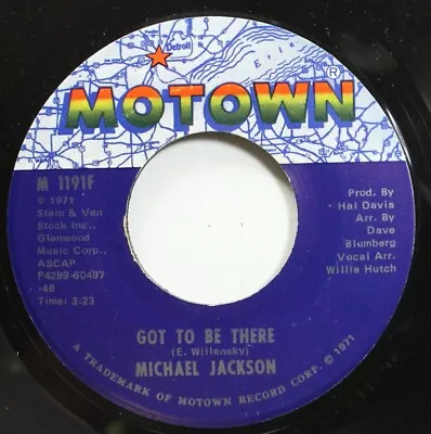 Soul 45 Michael Jackson - Got To Be There / Maria (You Were The Only One) On Mot • $6