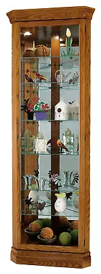 Howard Miller Dominic Corner Curio Cabinet 680485 Legacy Oak 7 Level Display • $1199