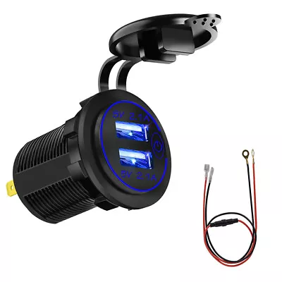 12-24V Car Cigarette Lighter Socket Outlet Fast Charger Power Adapter Waterproof • $12.50