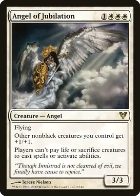 Magic The Gathering MTG Avacyn Restored Angel Of Jubilation • £12