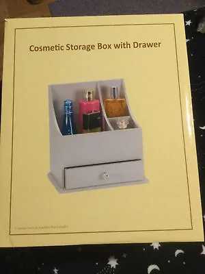 Mele & Co Cosmetic Storage Box With Draw In Dove Grey Brand New No Box • £8.50