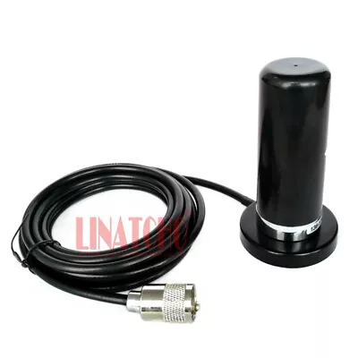 Black Magnetic Base VHF UHF 144/430MHz Dual Band Mobile Car Radio Stubby Antenna • $29.98