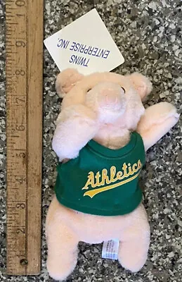 New Twins Enterprise MLB Oakland A’s Pink Pig 8” Beanie Baby Plush Toy NWT • $5.99