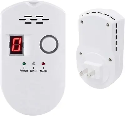 $42.28 • Buy Propane Natural Digital Gas Detector Gas Leak Detection Home Gas Alarm Plug-i...