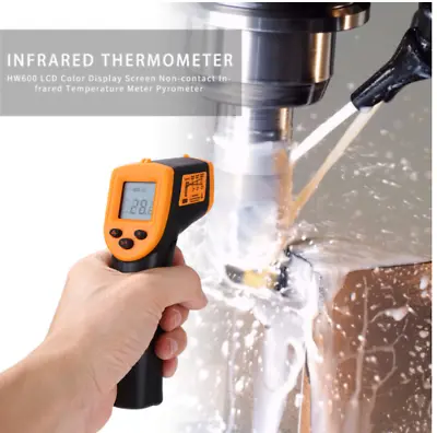 Temperature Gun Non-Contact -50-600℃ Digital Laser Infrared IR Thermometer HW600 • $23.99