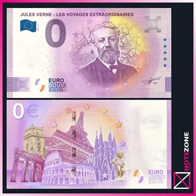 0 EURO JULES VERNE FRANCE 2021 Test Fantasy Banknore Note 0 Euro • £6