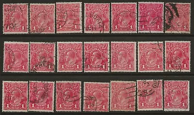 KGV'S       GROUP Of 1d REDS      SINGLE WATERMARKS     GOOD LOT • $4.95