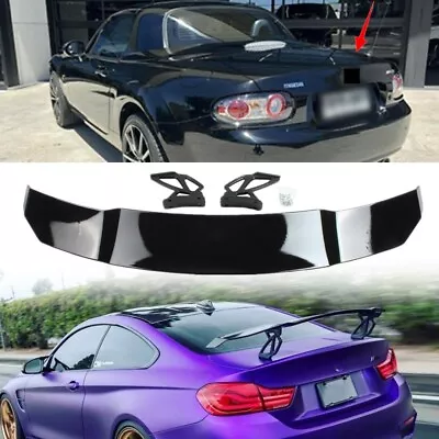 GT Style Rear Boot Racing Spoiler Wing Universal Gloss Black Fit For Mazda MX-5 • $110.79