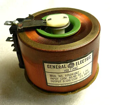 120V 2.5A Volt-Pac Variable Auto-Transformer - General Electric 9T92A1042 • $75