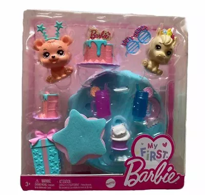 My First Barbie Happy Birthday Party Accessories Mattel NEW 3+ • $13.99