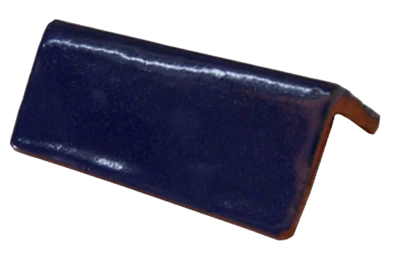 $25 • Buy 10 V-CAP Tile Molding Bullnose Mexican Handmade Trim Ceramic Tile COBALT BLUE