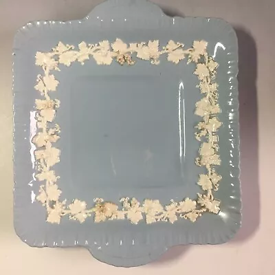 £39.95 • Buy Vintage WEDGWOOD Embossed Queens Ware Square Sandwich Cake Bread Serving Plate