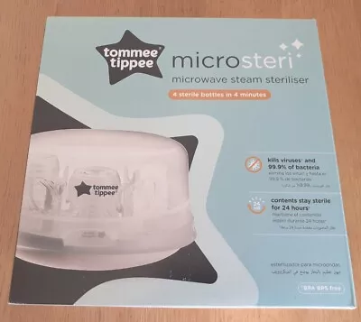 Tommee Tippee Microsteri Microwave Steam Steriliser Fits Most Baby Bottles New • £19.99