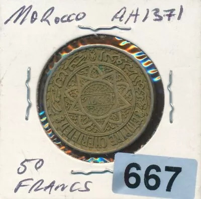 Morocco - Ah1371 - 50 Francs - #667 • $3