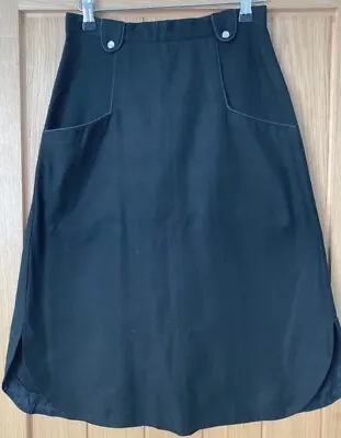 Reproduction Black Pearl Snap Western Skirt 1950’s 1940’s Cowboy • £25