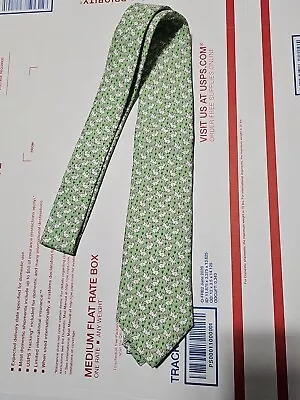 Vineyard Vines Easter Bunny Rabbit All Over Print Luxury Tie Silk Necktie Boys  • $25