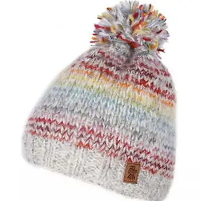 £20.50 • Buy Pachamama Langtang Bobble Beanie Hat - Multi 48832