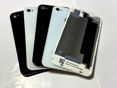Back Rear Battery Cover Glass Housing Replacement For IPhone 4S Black White • £17.49