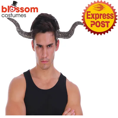 JDP106 Ram Billy Goat Sheep Horns Headband Halloween Cosplay Costume Accessory • $12.50