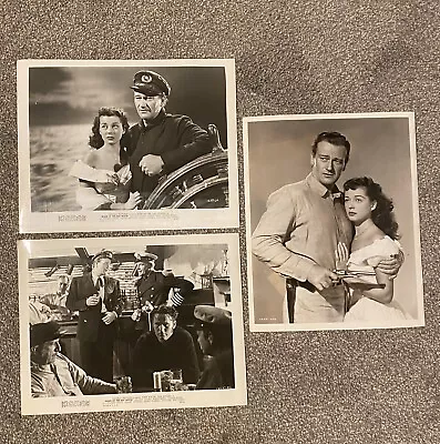 Wake Of The Red Witch W/ John Wayne & Gail Russell - 3 Movie Photos • £96.51