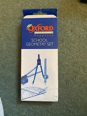Oxford Maths Set Small Geometry Kit Mathematical Instruments School University • £0.10