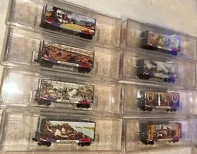 Micro Line N Scale Smithsonian Civil War Series 8 Box Car Set Lot! 40’ Hy-Cube • $219.99