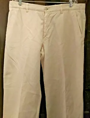 Mason's Chino Pants Men's 39X30.5 Cotton Flat-Front Ivory • $24.95