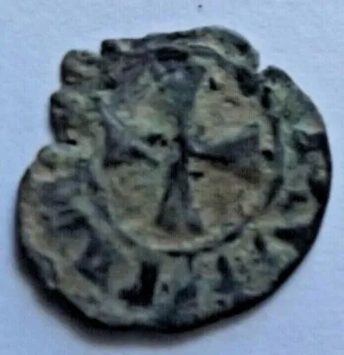 CYPRUS MEDIEVAL1300 / 1400s. AD CRUSADER COIN / LION Of CYPRUS 14.47mm • $25