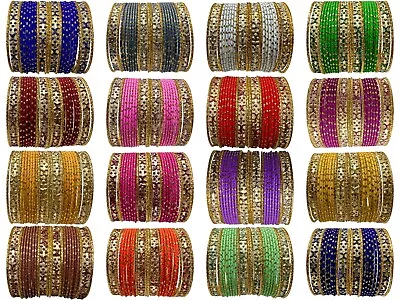 Junun Metal Bangle Set Kids Adults Red Blue Green Yellow Pink Gold Silver Color • $7.99