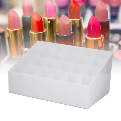 £4.88 • Buy (White)24 Grids Lipstick Holder Display Stand Cosmetic Organizer Makeup JY