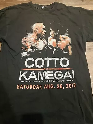 Miguel Cotto Fight Shirt. Final Victory Of His Career. Size M • $27.50