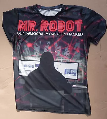 Rare Mr Robot Promotional Shirt USA Network Series Premiere Extra Large 88% Poly • $18.99