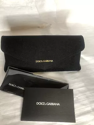 NEW Dolce & Gabbana Small Semi-Soft With Hard Shell Flip Top Eyeglasses Case • $19.99