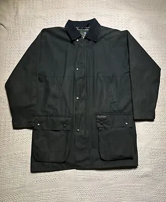 Regatta Green Waxed Cotton Outdoors Jacket Mens Size Medium • $25