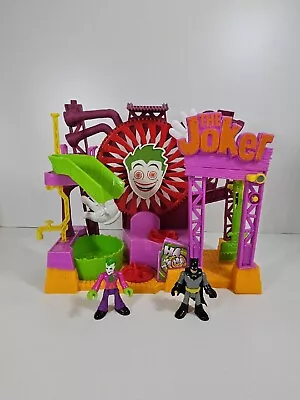 Imaginext Batman DC Super Friends THE JOKER FUN HOUSE LAFF FACTORY With Figures  • £16.99