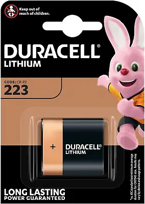 £15.21 • Buy Duracell Ultra M3A DL223 Alkaline 6 V Camera Battery 