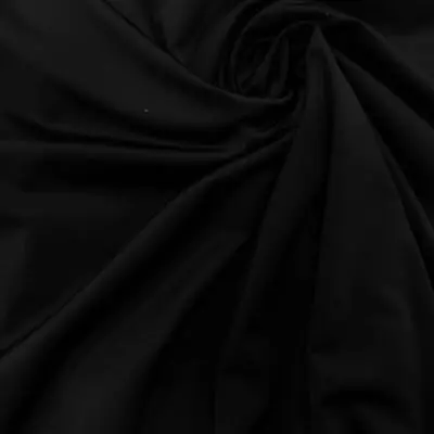 FREE SHIPPING Black Solid Colors Nylon Spandex Fabric 4 Way Stretch By The Yard • $8.99