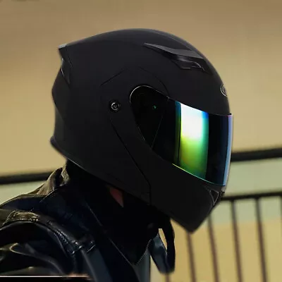 M L XL XXL DOT Flip Up Modular Full Face Motorcycle Helmet With SHIELD Men Women • $60.99