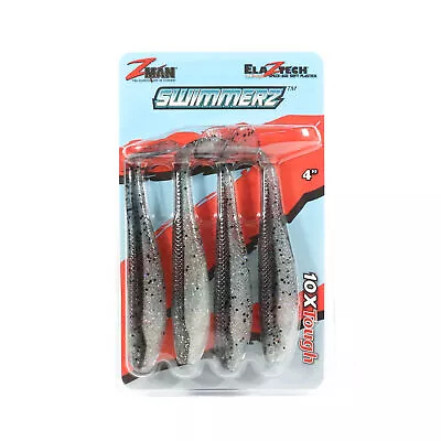 Zman Soft Lure SwimmerZ 4 Inch 4/Pack Bad Shad (6268) • $25.41