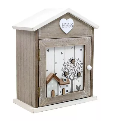 £11.90 • Buy Wooden 2 Tier Chicken Egg Holder Cupboard Cabinet Kitchen Storage Egg House Rack