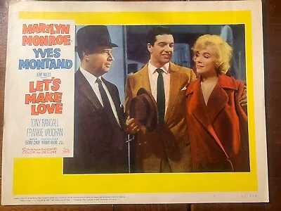 MARILYN MONROE - LET’S MAKE LOVE 1960 Original Movie Lobby Card (#7) NICE!!! • $179