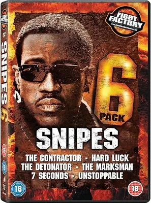 Snipes 6 Pack Dvd Box Set New Sealed Region 2 Wesley Snipes + Free Uk Post  • £6