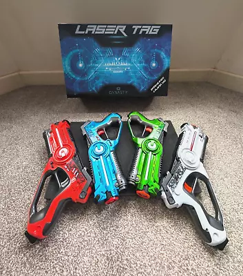 Laser Tag Dynasty 4 Gun Set Toys Robot Spider Game Laser Blaster Family Fun • £39.99