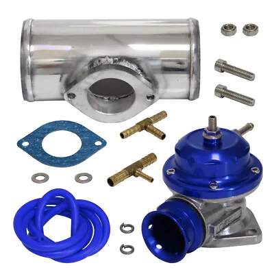 Type-S/RS Turbo Charger BOV Blow Off Valve +2.75  Alloy Flange Adapter Pipe Blue • $74.79